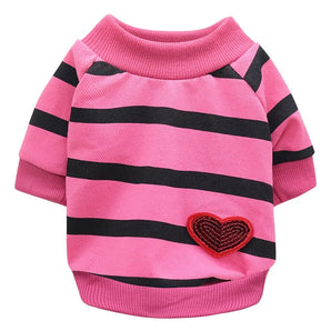 Stripe Heart  Sweater