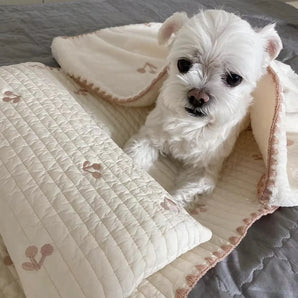3Pcs /Set Dog Bed Set with Pillow Mattress Comforter